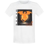 Pokémon Charizard Männer T-Shirt weiß L 100% Baumwolle Fan-Merch, Gaming
