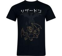 Pokémon Charizard T-Shirt schwarz in XL