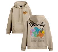 Pokemon Eevee Evolutions 8 Gamer Sweatshirt Hoodie, Sand, Large