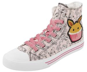 Pokémon Evoli - Cupcake Sneaker high rosa weiß in EU37