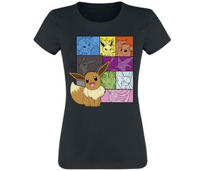 Pokémon Evoli - Eeveelutions T-Shirt schwarz in M