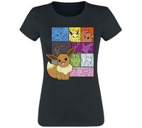 Pokémon Evoli - Eeveelutions T-Shirt schwarz in S
