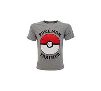 Pokémon Fashion UK Original T-Shirt Grau Trainer Pikachu Offizielles T-Shirt Kinder Jungen (3-4), grau, 3-4 Jahre