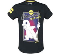 Pokemon Glumanda - City T-Shirt schwarz XL