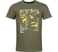 Pokémon Green Pikachu Männer T-Shirt dunkelgrün M