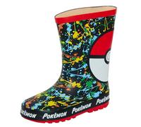 Pokemon Gummistiefel für Kinder, Jungen, Mädchen, Pikachu, Regen, Schnee, Gummistiefel, Pokeball, 28 EU