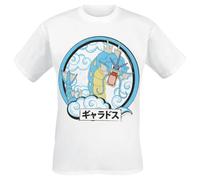 Pokémon Gyarados Männer T-Shirt weiß XL 100% Baumwolle Fan-Merch, Filme, Gaming, Nintendo, TV-Serien