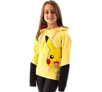 Pokemon Hoodie Mädchen Kinder gelb Pikachu Hooded Jumper Sweater 5-6 Jahre