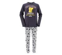 Pokemon Jungen Pyjama, 2-Teiliges Set aus T-Shirt und Langer Hose Pikachu Pyjama aus Weicher Baumwolle für Teenager, Größen 10 bis 16 Jahre (DE/NL/SE/PL, Alter, 10 Jahre, Regular, Grau)