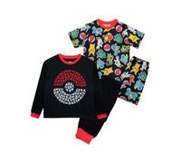 Pokemon Jungen Schlafanzug | 2er Pack Pikachu Schlafanzüge Für Kinder | Zweierpack Pjs Für Jungs | Alter 5 Bis 13 Jahre | Offizielles Merchandise | Mehrfarbig | 134