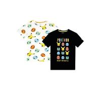 Pokemon Jungen T-Shirt 2 Packungen Mehrfarbig 116