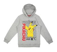 Pokemon Kapuenpullover Hoody Hoodi Junge Mädchen Pikachu (116, Grau)
