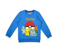 Pokemon Kapuenpullover Hoody Hoodi Junge Mädchen Pikachu (134, Blau)