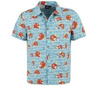 Pokémon Karpador - Hawaii Kurzarmhemd blau in XXL