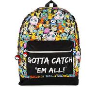Pokemon Kids Gamer Schulrucksack | Verstellbare Gurte für ganztägigen Komfort | Unisex-Design für junge Pokémon-Fans | Dynamischer Pokémon-Rucksack | Mehrere Taschen halten das Wesentliche organisiert