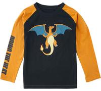 Pokémon Kids - Glurak - Bring The Heat Langarmshirt schwarz orange in 134/140