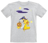 Pokémon Kids - Pikachu - Halloween T-Shirt grau in 164