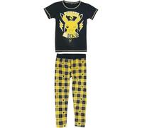 Pokémon Kids - Pikachu - Rocks Unisex Kinder-Pyjama schwarz/gelb 134/140