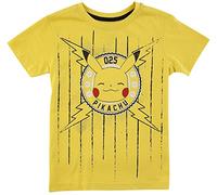 Pokémon Kids - Pikachu Unisex T-Shirt gelb 98/104 100% Baumwolle Fan-Merch, Gaming