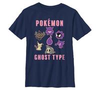 Pokemon Kids Pkmn Team Ghost Group Jungen-T-Shirt, kurzärmelig, Marineblau, XS