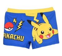 Pokemon Kinder Badehose Jungen Pikachu Badepant Boxer Stil in Blau oder Hellblau elastisch pflegeleicht Handwäsche (DE/NL/SE/PL, Numerisch, 128, Regular, Blau)