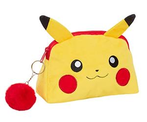 Pokemon Kulturbeutel Pikachu Plüsch Make Up Tasche Kosmetik Kulturbeutel Federmäppchen, gelb, Einheitsgröße, Kosmetiktasche