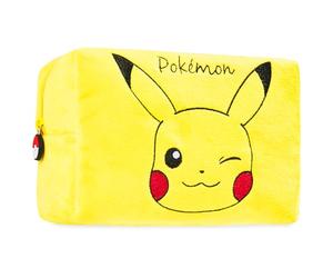 Pokemon Kulturtasche Damen, Pikachu Kulturbeutel Damen und Teenager Kosmetiktasche Gelb - Geschenke für Pokemon Fans
