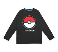Pokemon Langarmshirt in verschiedenen Designs (DE/NL/SE/PL, Numerisch, 146, Regular, Schwarz)