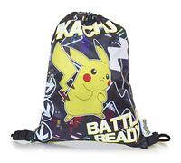 Pokémon Leuchtet im Dunkeln Rucksack, Sporttasche | Großer Rucksack mit Pikachu | Pokemon Kordelzugbeutel, Turnhalle, Schwimmschultasche für Kinder mit fluoreszierendem Text (Kordelzug)