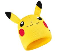 Pokemon Mütze Jungen 5-12 Jahre, Warme Beanie Kindermütze mit Spruch, Wintermütze für Jungs, Gemütlich Geschenkidee für Kinder (5-12 Jahre, Gelber Pikachu)