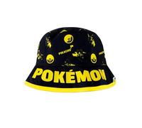 Pokemon Mütze | Reversibel Fischerhut Für Jungen | Pikachu Kappe | Offizielle Pikachu Merchandise | Schwarz | One Size