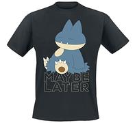 Pokémon Munchlax - Maybe Later Männer T-Shirt schwarz XXL