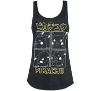 Pokémon Outline Pikachu Frauen Top schwarz L