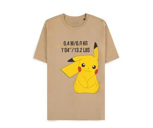 Pokémon - Pikachu Beige - T-Shirt - Beige - S - 100% Baumwolle,Jersey Beige S