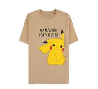 Pokémon Pikachu Männer T-Shirt beige XL 100% Baumwolle Anime, Fan-Merch, Filme, Gaming, TV-Serien