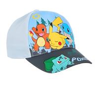Pokemon Pikachu Cap Kinder Jungen Basecap Größe 52 54 Blau oder Gelb Schirmkappe