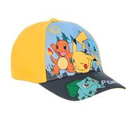 Pokemon Pikachu Cap Kinder Jungen Basecap Größe 52 54 Blau oder Gelb Schirmkappe