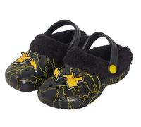 Pokemon Pikachu Clogs Borg Pelz Fleece gefüttert mit Charms Kinder Hausschuhe Mädchen Jungen Hausschuhe Flauschige Sandalen
