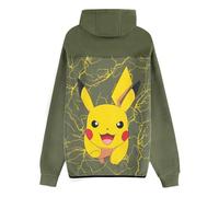 Pokémon Pikachu Männer Kapuzenjacke Oliv M