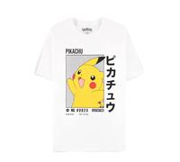 Pokémon - Pikachu White - T-Shirt - Weiß - S - 100% Baumwolle Weiß S