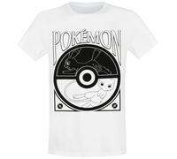 Pokémon Pokéball Balance Männer T-Shirt weiß XL 100% Baumwolle Fan-Merch, Gaming