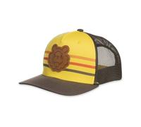 Pokemon Pokémon Center: Bidoof Trucker-Mütze, gestreift, Einheitsgröße für Erwachsene, mehrfarbig, gelb, Einheitsgröße