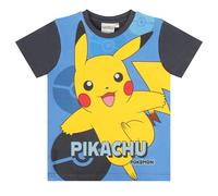 Pokémon, Pokemon T-Shirts, Tshirt Kinder Pikachu, Pokemon Geschenk | basic, blaues Shirt mit Pokemon Figur Pikachu, Jungen Tshirt, T-Shirt Mädchen, Pokemon Geschenke für Jungs, tshirt jungs
