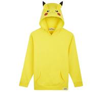 Pokemon Pullover Jungen Hoodie, Pikachu Kapuzenpullover für Mädchen, Langarm mit Kängurutasche, Geschenke für Kinder Teenager (7-8 Jahre, Gelb Pikachu)
