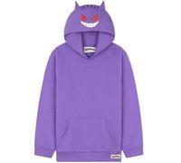 Pokemon Pullover Jungen Hoodie, Pikachu Kapuzenpullover für Mädchen, Langarm mit Kängurutasche, Geschenke für Kinder Teenager (9-10 Jahre, Lila Gengar)
