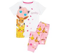 Pokémon Pyjama Mädchen Kinder Besties Charakter T-Shirt Hose PJs Set