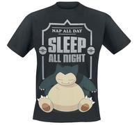 Pokémon Relaxo - Sleep All Night T-Shirt schwarz in M