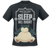 Pokémon Relaxo - Sleep All Night T-Shirt schwarz in L