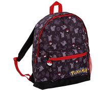 Pokémon Rucksack für Erwachsene, Teenager, Kinder, Pikachu Pokeball, Schule, Uni, Lunchtasche, Reiserucksack, Sportrucksack, mehrfarbig, One Size