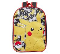 Pokemon Rucksack Kinder Schultasche Jungen Mädchen Kindergartenrucksack Pikachu Graffiti, Schwarz